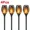 black4, variant on 1–12PCS Solar Flame Torch Lights, 12LED Flickering Waterproof Outdoor Garden Pathway and Patio Decoration Lamps