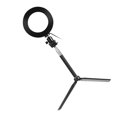 thumbnail image 3 of Luz de relleno portátil Fotografía de teléfono Anillo de luz 5-en-1 LED Trípode Selfie Stick Clip de teléfono Obturador Juego de control remoto Inevent DZ7658-02, 3 of 7