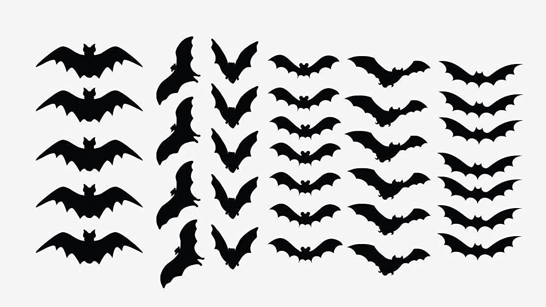 Bats Vinyl Die Cut Decal,halloween,october,funny,fall,laptop,craft