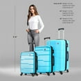 thumbnail image 3 of DUKAP Rodez 3-Piece 20"/24"/28" Lightweight Hardside Set Luggage, 3 of 12