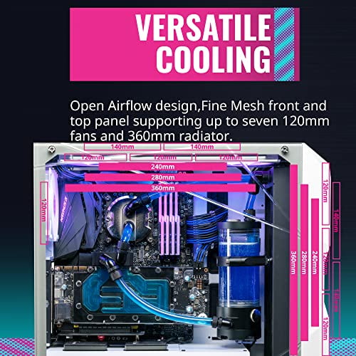 analysis salon Soon Cooler Master MasterBox TD500 Mesh White Airflow ATX Mid-Tower with  Polygonal Mesh Front Panel, Crystalline Tempered Glass, E-ATX up to 10.5",  Three 120mm ARGB Lighting Fans - Walmart.com
