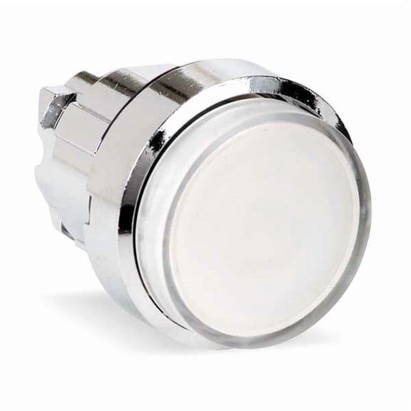 Schneider Electric Illuminated Push Button Operator, 22 mm, White ZB4BH13