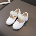 thumbnail image 2 of Zanarzt Toddler Girls Dress Shoes Girls Toddler Little Ballet Shoes Flower Girls Mary Jane Flats Dress Shoes Party Wedding White,US 11.5, 2 of 6