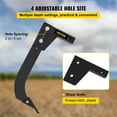VEVOR Hitch Mounted Ripper, 18" Shank Length Box Scraper Shank, 4 Hole