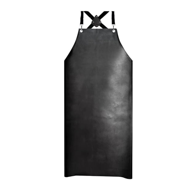 Delantal de Goma Impermeable, 43" Antidesgarro, Vinilo Resistente, Ajustable, Más Grueso, para Lavavajillas, Lavar Platos en Restaurantes