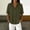 *Army Green, variant on ClodeEU Women's Linen Blend Short Sleeve Button Down Shirt, Casual Loose Fit Blouse Army Green,Women's Plus L