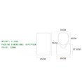 thumbnail image 5 of Coofit 3PCS Bath Rug Set Fashion Sunset Decorative Non-slip Toilet Rug Toilet Lid Cover, 5 of 5