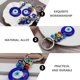thumbnail image 3 of EeaseMX Turco Diablo Azules Ojos Colgando Llavero Coche Colgante Ornamento Mano Tenedor, 3 of 7