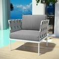 thumbnail image 3 of Modway Harmony Outdoor Patio Aluminum Armchair, Multiple Colors, 3 of 6