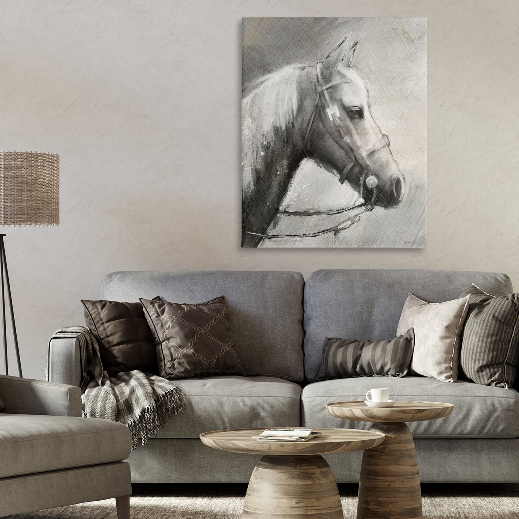 Stupell Industries Modern Ranch Horse Canvas Wall Art, design by Chad Barrett