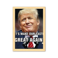 thumbnail image 1 of American ridículo Trump Presidente imagen Cuadro de madera decorativa marco de casa A4, 1 of 3
