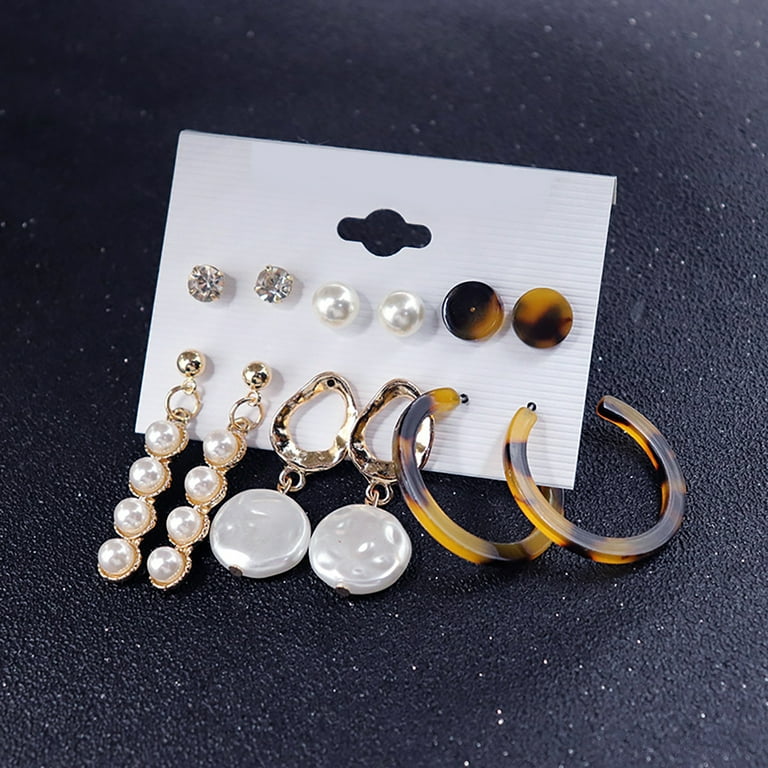 Walmart pearl shop earrings
