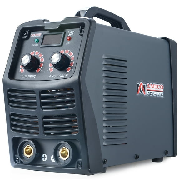 MMA-200, 200 Amp Digital Display LCD Stick ARC DC Welder, 115V & 230V Dual Voltage Welding Machine