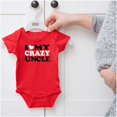 thumbnail image 5 of Love Crazy Uncle Family Niece Nephew Romper Boys or Girls Infant Baby Brisco Brands 12M, 5 of 6