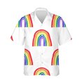 thumbnail image 3 of Camisetas con estampado 3D de arcoíris LGBT para hombres y mujeres, camisetas de manga corta con personalidad, camisetas casuales de verano con botones para hombres, 3 of 5