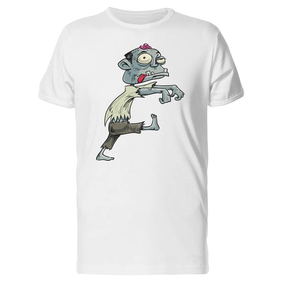 Funny Grey Zombie Tee Men's -Image by Shutterstock