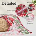 thumbnail image 2 of Red Gnomes Pillow Covers, Linen Long Throw Pillow Case, Valentine Roses Love Leaves Pink Plaid Holiday Pillow Protector Decorative Cushion Cover for Living Room/Bedroom 20" x 36", 2 of 8