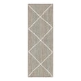 thumbnail image 2 of Unique Loom Braided Jute Collection Area Rug - Trellis (2' 2" x 6' 1" Runner Gray/Ivory), 2 of 6