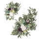 thumbnail image 1 of Arco de boda con flores artificiales, guirnalda de flores, telón de fondo de recepción floral para el frente Púrpura, 1 of 9