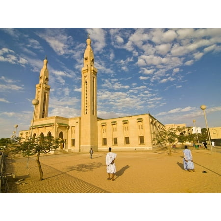 Central Mosque in Nouakchott, Mauritania, Africa Print Wall Art By Michael (Best Mosque In Africa)