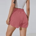 thumbnail image 5 of Stichou Women's Shorts High Waist Athletic Quick Dry Sporty Workout Running Shorts for Women with Zipper Pocket Watermelon Red XL, 5 of 5