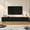 Black, variant on Harper & Bright Designs Fluted TV Stand for 85 inch TV with Gold Base, Modern Media Console with 4 Drawers, Entertainment Center with Curved Profile Design for Living room, White