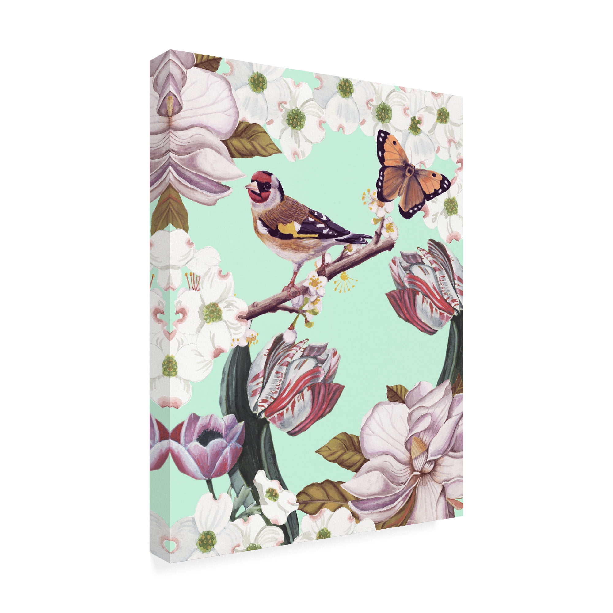 Trademark Fine Art 'Bird Garden Iii' Canvas Art by Naomi Mccavitt