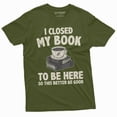 thumbnail image 6 of I closed my book T-shirt funny book reading gift tee shirt back to school librarian library shirt (Large Grey), 6 of 7
