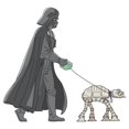 thumbnail image 2 of Girls Star Wars Darth Vader AT-AT Walking the Dog T Shirt, 2 of 4