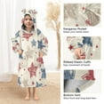 thumbnail image 4 of BZSMCE Wearable Blanket Hoodie Fashion Americana Star Retro Flair Home Wear, 4 of 7