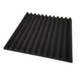 thumbnail image 2 of Bookishbunny 12 Pks Acoustic Foam Panels Wall Record Studio Soundproofing Damping Fire Resistant 12 x 12 x 1" Black, 2 of 7