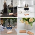 thumbnail image 2 of MRLESS Set of 6 Clear Acrylic Earring Holders with Wooden Bases, Ideal for Displaying Dangle and Drop Earrings, 2 of 6