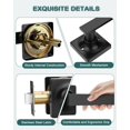 thumbnail image 4 of Matte Door Handles Passage Door Handles Interior Door Handles NonLocking Lever Set [for Hallway or Closet Doors] Reversible for Right/Left Sided Doors, 4 of 8