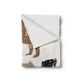 thumbnail image 2 of Bear Soft Flannel Fleece Blanket, Different Bears with Grunge Design Growling Animal Portraits Silhouettes Retro Style, Cozy Plush for Indoor and Outdoor Use, 50" x 70", Multicolor, by Ambesonne, 2 of 5