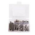 thumbnail image 1 of M6 Hex Screw, Portable Easy To  Rust Proof 80 Pcs M6 Hex Screw Nut Set Standard With Storage Box For Machinery, 1 of 8