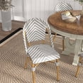 thumbnail image 4 of Furniture of America Acti Aluminum Patio Dining Chair in Pink (Set of 2), 4 of 10
