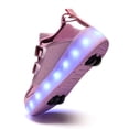 thumbnail image 6 of Kids Wheels Shoes with Lights Rechargeable Roller Skates Shoes Retractable Wheels Shoe LED Flashing Sneakers for Girls Boys Gift, 6 of 14