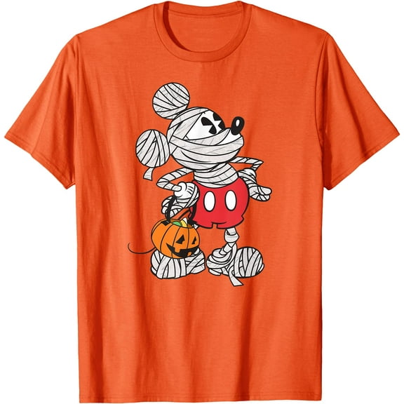 Mickey Mouse Mummy Halloween DTG Print Unisex T-Shirt