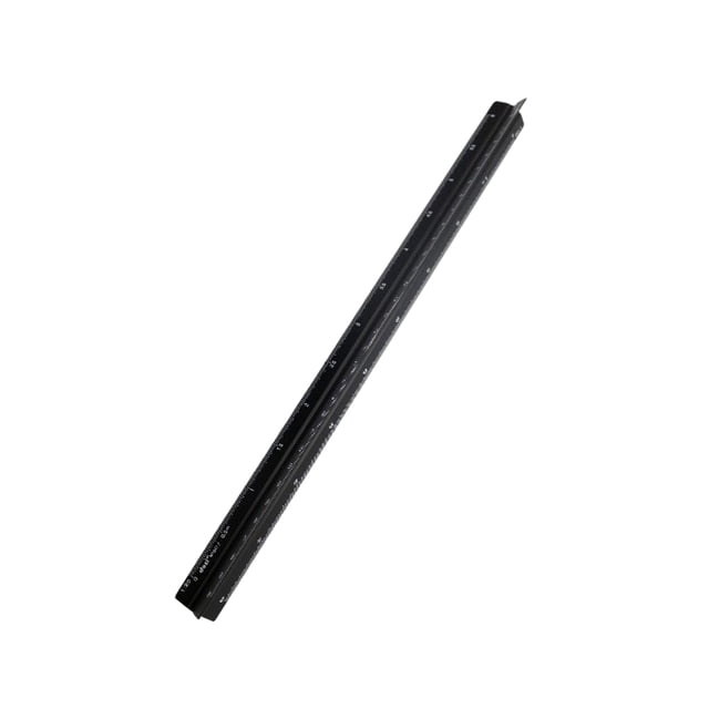 fashionhome Architects Scales Ruler Professional 30cm Straight Plotting Engineer Rulers Small Scale Black