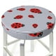 thumbnail image 3 of Disketp Ladybug Funda Redonda para Taburete, Funda de Cojín para Silla de Bar Suave y Elástica-13 inch, 3 of 7