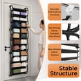 thumbnail image 6 of Ktaxon 12 Layers Over-The-Door Wall-mounted Style Home Shoe Storage Rack Organizer Black, 6 of 13