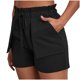 thumbnail image 5 of mfyjkho Pantalones Cortos Para Mujer, Pantalones Cortos De Verano Para Mujer, De Lino Y Color Liso, Holgados, Rectos, Con Bolsillo, Cordón De Encaje Y Bolsillos Vueltos Hacia Afuera. Xxl, 5 of 8