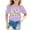 Purple, variant on Toddler Girls Tank Tops Summer 100 Days Of School Breathable Cartoon Print T Shirt Happy 100Th Day Pullover Top Beige Athletic Performance Shirts 3-4T