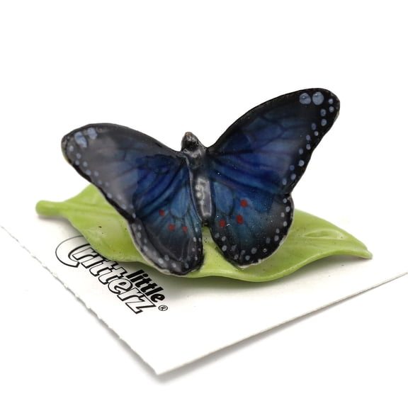 Butterfly - Blue Morpho Butterfly "Venus" - miniature porcelain figurine