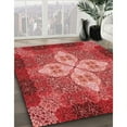 thumbnail image 3 of Ahgly Company Machine Washable Indoor Rectangle Transitional Red Area Rugs, 8' x 12', 3 of 7
