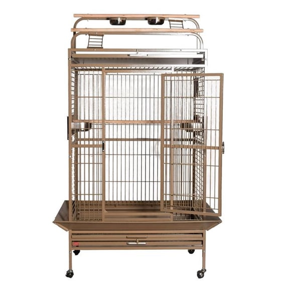 A&E Cage 8003628 HQ Sandstone 36 x 28 in. Play Top Cage with 1 in. Bar Spacing, Sandstone - 2 Box per Set