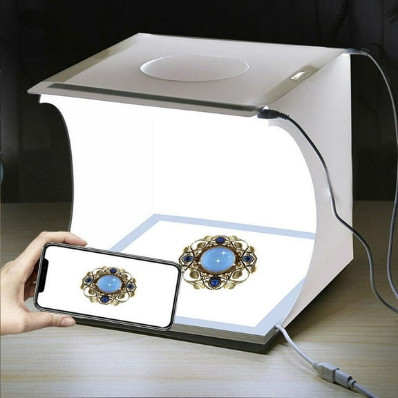 VIVIDCRAFT Puluz Fat Cow Portable Folding Led Studio Mini Photography Light Box Small Photographic Equipment