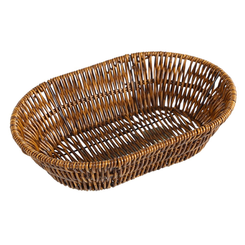 Woven Storage Basket Home Oval Shape Snack Storage Basket Bread Woven Basket