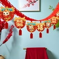 thumbnail image 6 of GUOOL Chinese Dragon Year New Year Felt Garland 9.8ft with 12 Pendant Tassel Reusable Ceiling Room Decoration for Bedroom Versatile, 6 of 9