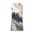 thumbnail image 4 of QUNYINEY Flowy Tank Tops for Women Graphic Summer Tops Loose Fit Pleated Crew Neck Sleeveless Going Out Shirts for Women, 4 of 5